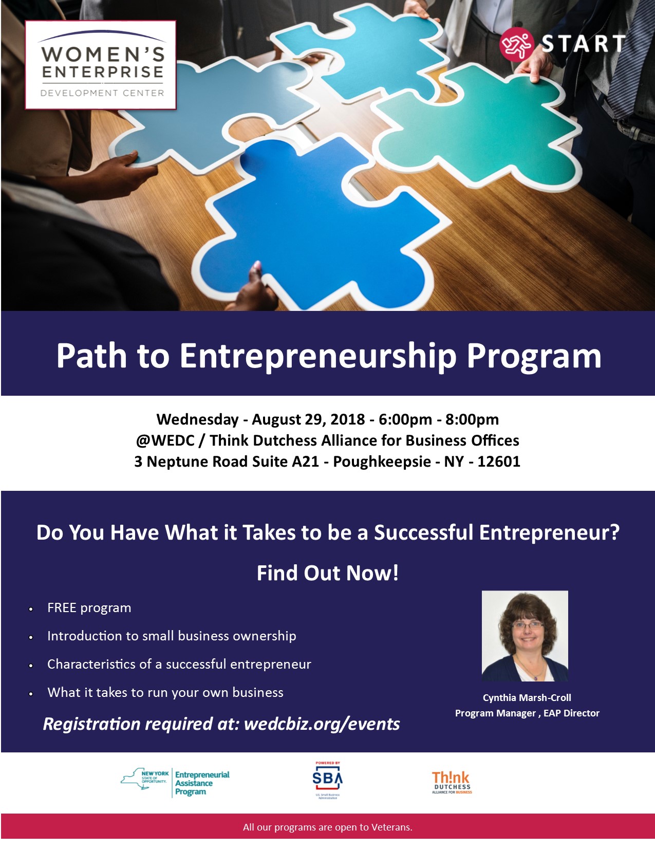 WEDC Path to Entrepreneurship Program 8-29-18
