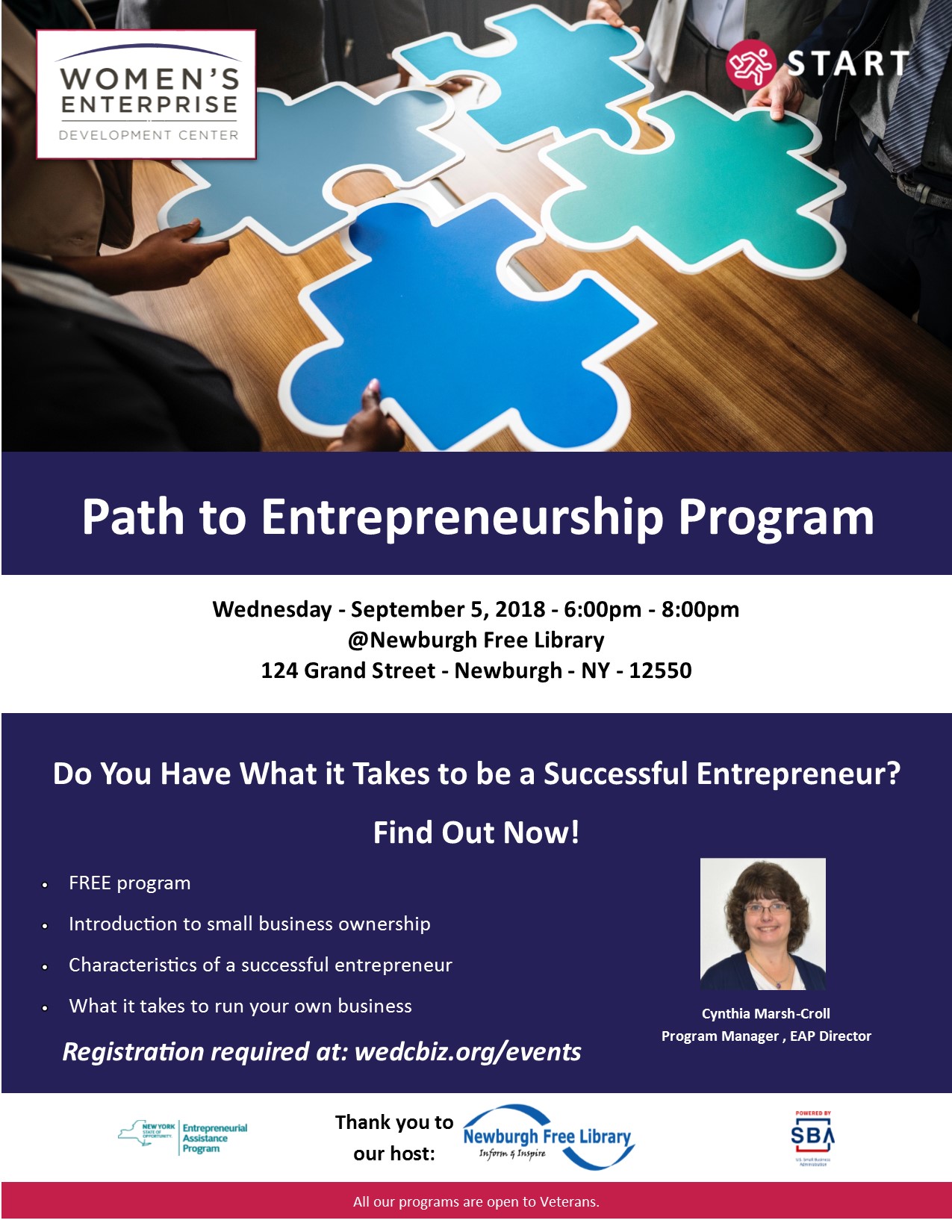 WEDC Path to Entrepreneurship Program 9-5-18